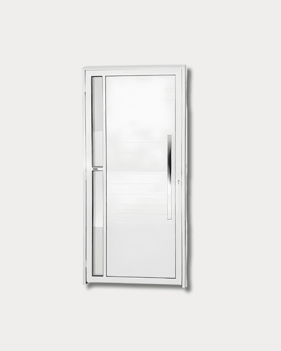 PORTA PIVOTANTE ALUMIN BRANCO C VIDR 215X0,94 DIR