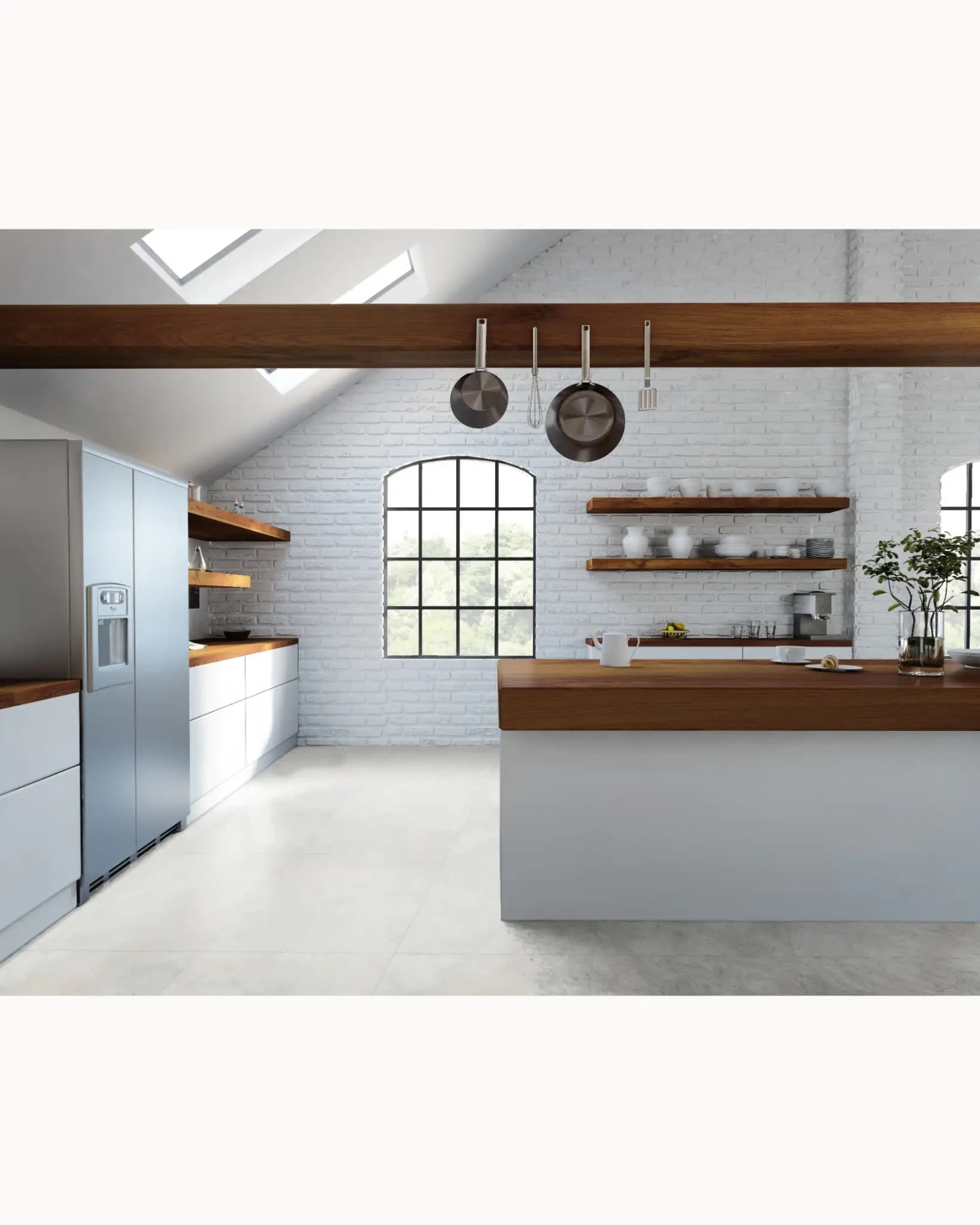 Porcelanato Acetinado Madrid Plata Esmaltado miniatura 2