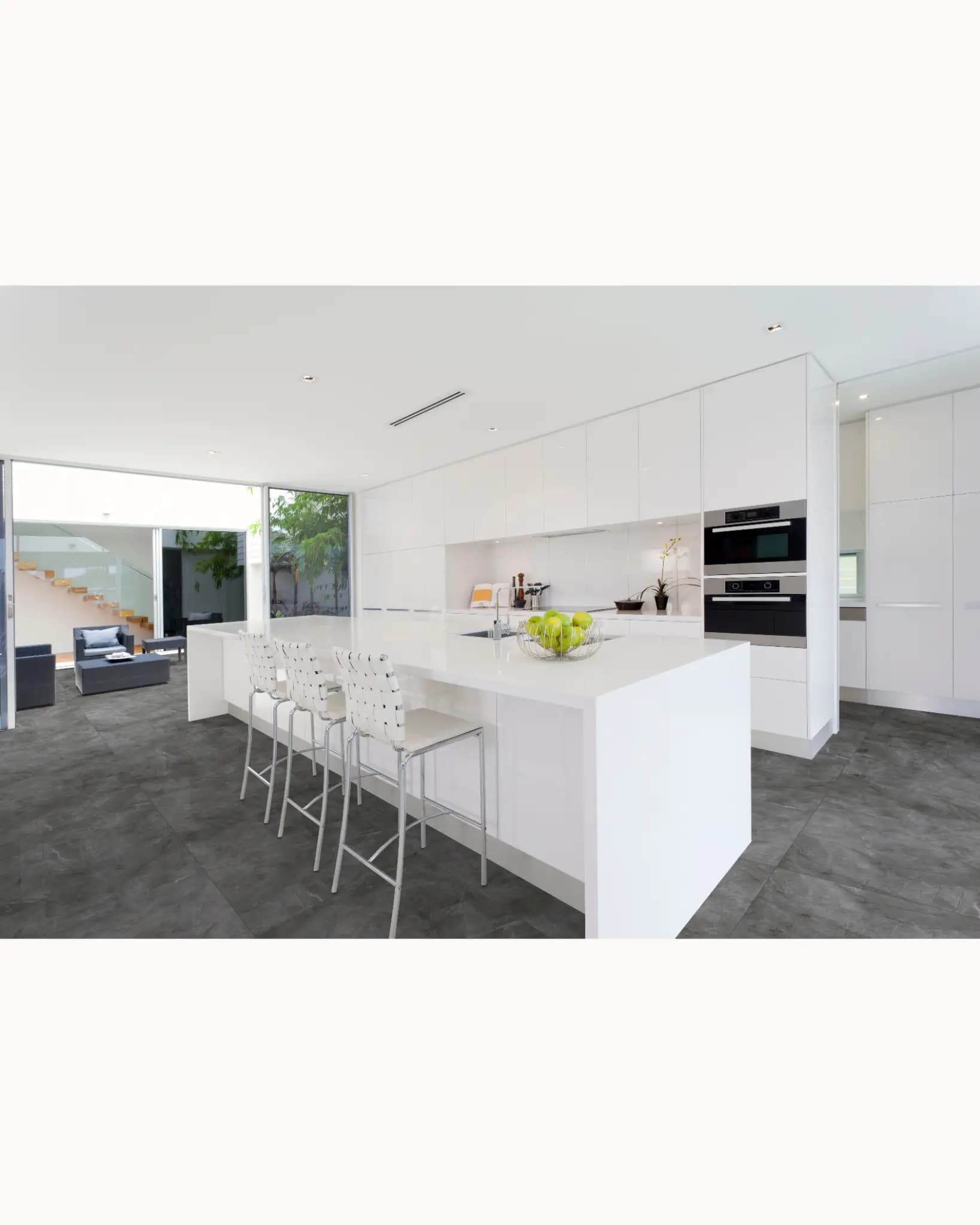 Porcelanato Esmaltado Polido Retificado Pulpis Grafite miniatura 2